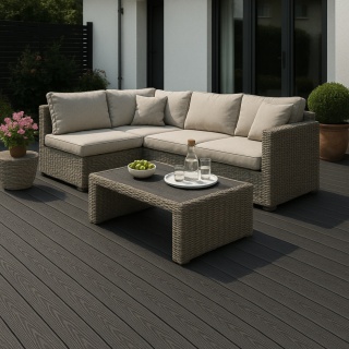 Composite Decking Board 3D Classic 2.0 Anthracite – 2.2m(0,330 m2)