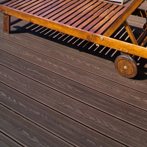 Composite Decking Board 3D Dark Brown – 4m (0,580 m2)