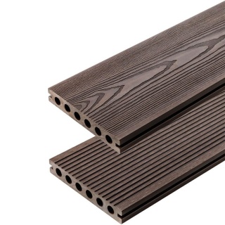 Composite Decking Board 3D Dark Brown – 3,5m (0,507 m2)