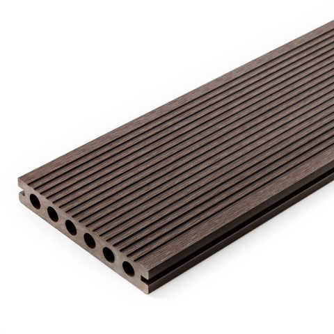 Composite Decking Board 3D Dark Brown – 3,5m (0,507 m2)