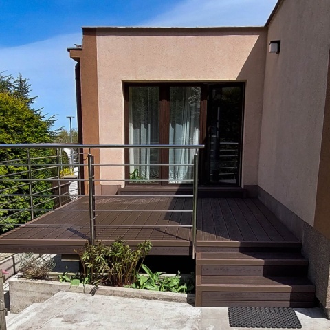 Composite Decking Board 3D Dark Brown – 3,5m (0,507 m2)