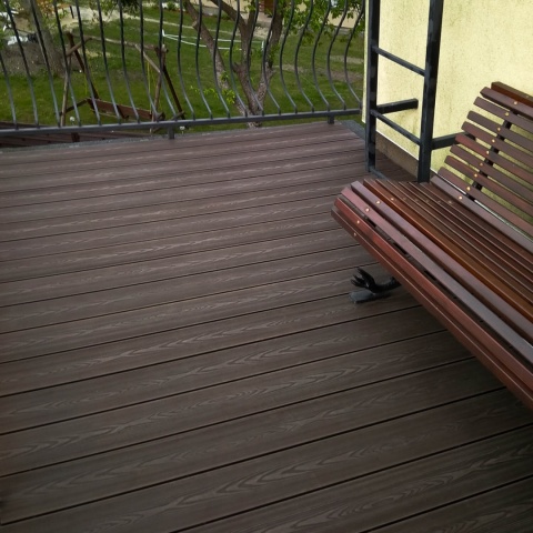 Composite Decking Board 3D Dark Brown – 3,5m (0,507 m2)