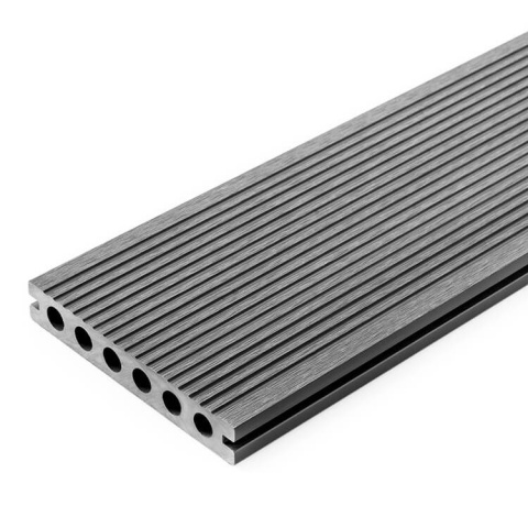 Composite Decking Board 3D Light Gray – 4m (0,580 m2)
