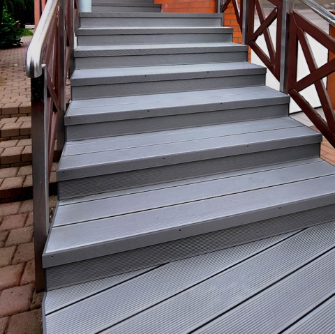 Composite Decking Board 3D Light Gray – 4m (0,580 m2)