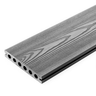 Composite Decking Board 3D Light Gray – 3,5m (0,507 m2)