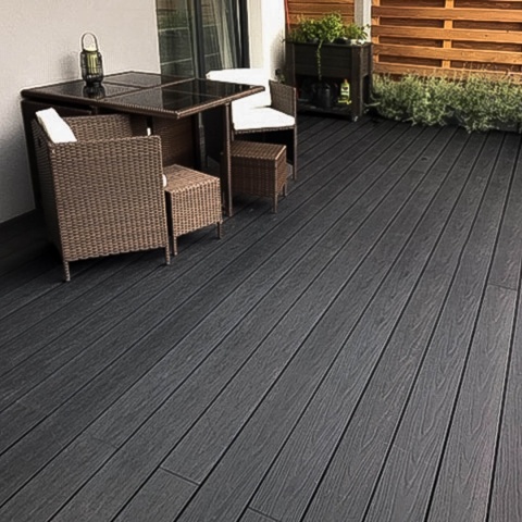 Composite Decking Board Premium II Generation Grey / Anthracite – 3m (0,435 m2)
