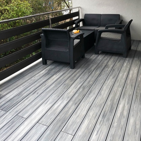 Composite Decking Board Premium II Generation Grey / Anthracite – 3m (0,435 m2)