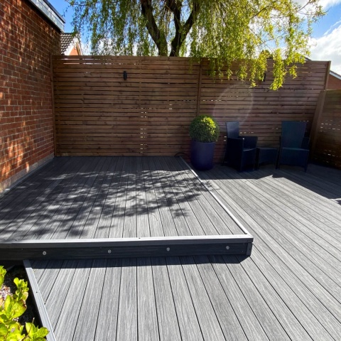 Composite Decking Board Premium II Generation Grey / Anthracite – 4m (0,580 m2)