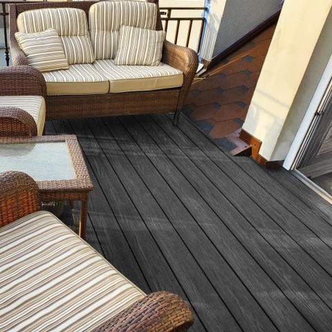 Composite Decking Board Premium II Generation Grey / Anthracite – 3,5m (0,507 m2)