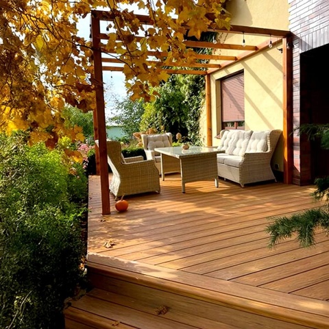 Composite Decking Board Premium II Generation Amber/Antique – 3m (0,435 m2)