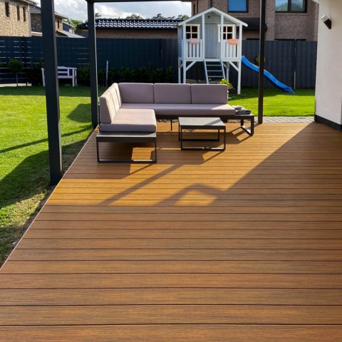 Composite Decking Board Premium II Generation Amber/Antique – 3m (0,435 m2)