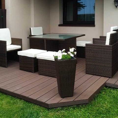 Composite Decking Board Standard Dark Brown – 3,5m (0,542 m2)