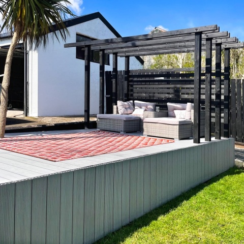 Composite Decking Board Standard Light Gray – 3m (0,465 m2)