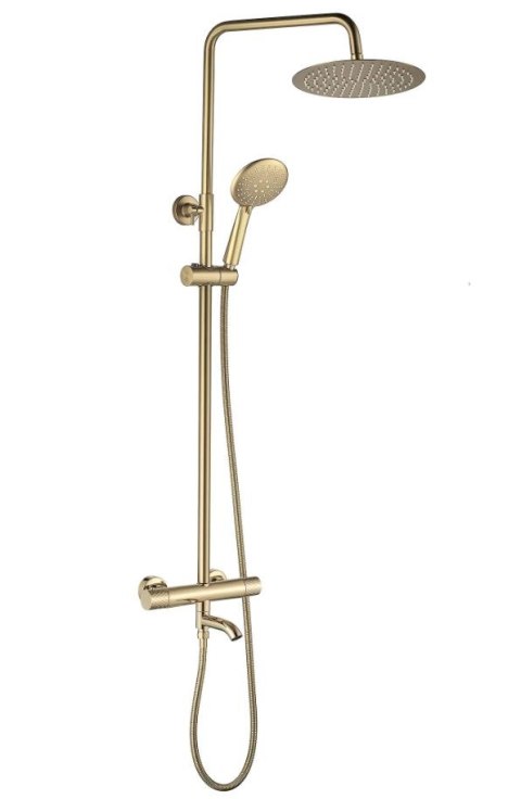 ZESTAW NATRYSKOWO-WANNOWY LUNGO DIAMOND ZŁOTY TERM