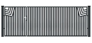 BramoFurtka typ CLASSIC - 1,50+2,50 x 1,25 m - malowana proszkowo