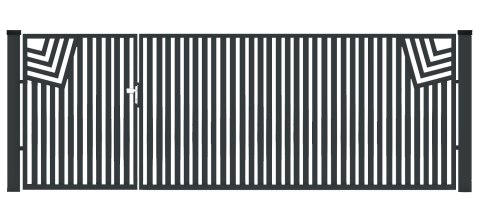 BramoFurtka typ CLASSIC - 1,50+2,50 x 1,75 m - malowana proszkowo BramoFurtka typ CLASSIC - 1,50+2,50 x 1,75 m - malowana proszkowo