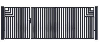 BramoFurtka typ CLASSIC A - 1,50+2,50 x 1,25 m - malowana proszkowo