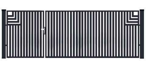 BramoFurtka typ CLASSIC A - 1,50+2,50 x 1,75 m - malowana proszkowo BramoFurtka typ CLASSIC A - 1,50+2,50 x 1,75 m - malowana proszkowo