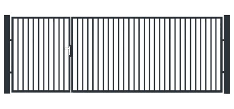 BramoFurtka typ P20 - 1,50+2,50 x 1,75 m - malowana proszkowo BramoFurtka typ P20 - 1,50+2,50 x 1,75 m - malowana proszkowo