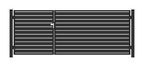 BramoFurtka typ PALISADA 100 - 1,50+2,50 x 1,25 m - malowana proszkowo BramoFurtka typ PALISADA 100 - 1,50+2,50 x 1,25 m - malowana proszkowo