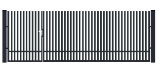 BramoFurtka typ VERTIGO - 1,50+2,50 x 1,75 m - malowana proszkowo