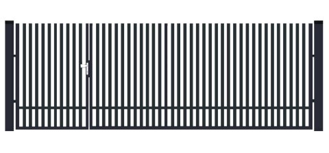 BramoFurtka typ VERTIGO - 1,50+2,50 x 1,75 m - malowana proszkowo BramoFurtka typ VERTIGO - 1,50+2,50 x 1,75 m - malowana proszkowo