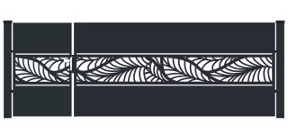 BramoFurtka typ WALL - 1,50+2,50 x 1,50 m - malowana proszkowo