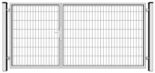 BramoFurtka wypełniona panelem - 1,50+2,50 x 1,20 m - oynkowana