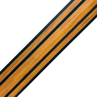 Composite Corner Trim for Slatted Cladding Duo Premium Amber/Black – 2.9m