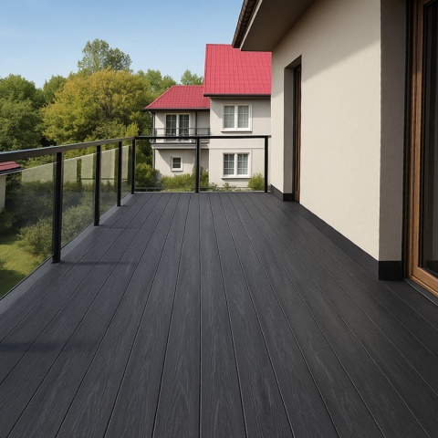 Composite Decking Board Solid Premium Anthracite – 3m (0,429 m2)