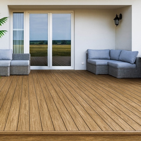 Composite Decking Board Solid Prestige Premium Winchester Oak – 4m (0,576 m2)