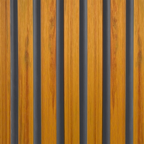 Composite Slatted Cladding Board Trapezoid Amber / Gray – 2.9m (0,551 m2)
