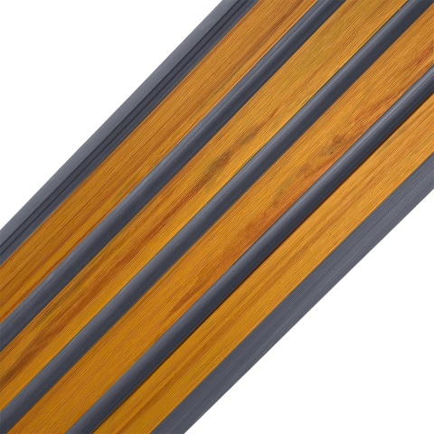 Composite Slatted Cladding Board Trapezoid Amber / Gray – 2.9m (0,551 m2)