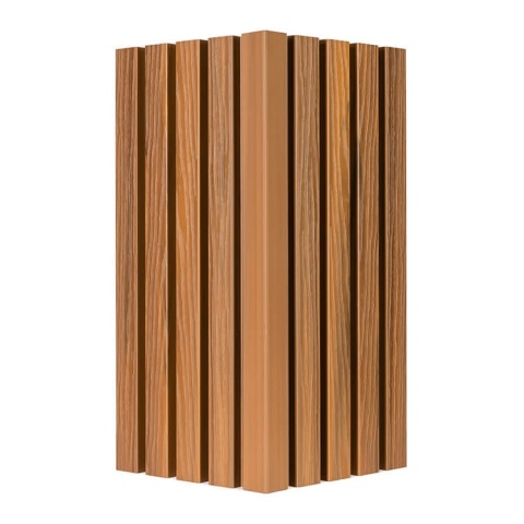 Composite Slatted Cladding Board Premium 3D Amber – 2.9m (0,580 m2)