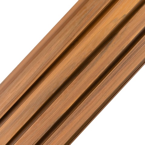 Composite Slatted Cladding Board Premium 3D Amber – 2.9m (0,580 m2)