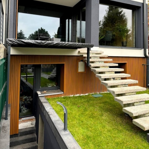 Composite Slatted Cladding Board Premium 3D Amber – 2.9m (0,580 m2)