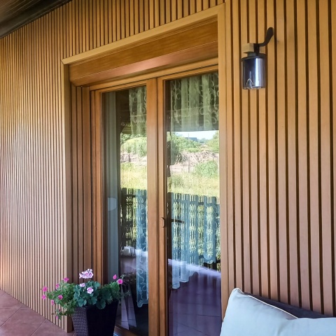 Composite Slatted Cladding Board Premium 3D Amber – 2.9m (0,580 m2)