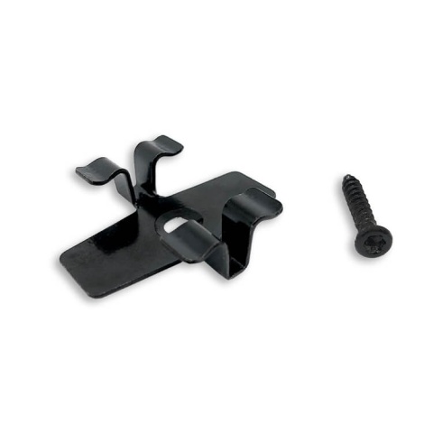 Stainless Steel Clip L-7 with Screw – Black – 50 pcs