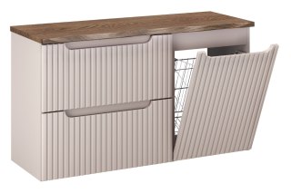 Zestaw meblowy 100cm z blatem i szafką z koszem na pranie