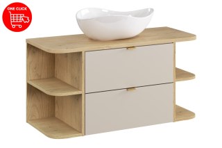 Zestaw meblowy 100cm z blatem i umywalką nablatową Cloud