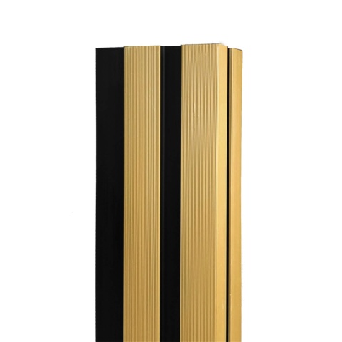 Composite Corner Trim for Slatted Cladding DUO Premium Light Oak / Black – 2.9 m