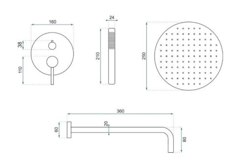 ZESTAW NATR PODTYNKOWY LUNGO GRIP MIEDŹ SZCZ + BOX