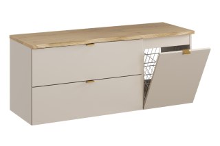 Zestaw meblowy 120cm z blatem i szafką z koszem na pranie