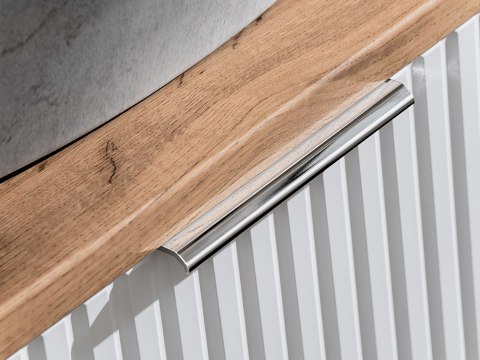 Zestaw meblowy 100cm z blatem i szafką z koszem na pranie