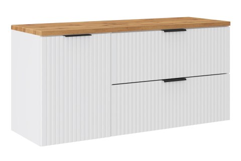 Zestaw meblowy 120cm z blatem i szafką z koszem na pranie