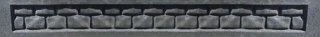 Podmurówka betonowa - 250 cm / 25 cm - antracyt