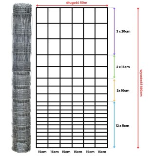 Siatka leśna - 180/21/15 G12 - 50 m