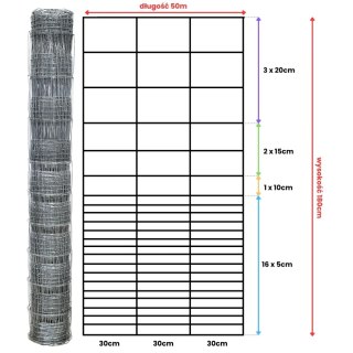 Siatka leśna - 180/23/30 G16 - 50 m