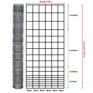 Siatka leśna - 200/18/15 G6 - 50 m