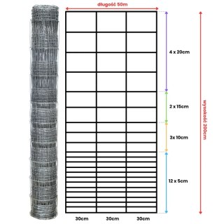 Siatka leśna - 200/22/30 G12 - 50 m